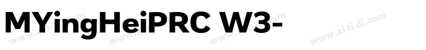 MYingHeiPRC W3字体转换